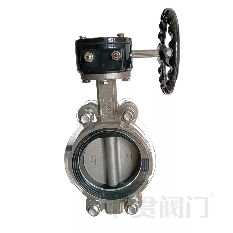 Valve de papillons en acier inoxydable 304 ou 316 de qualité