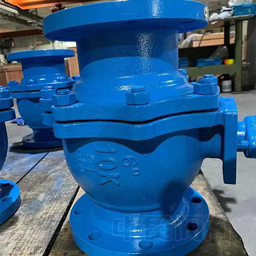 Valve à billes de type de bride en fonte en fonte