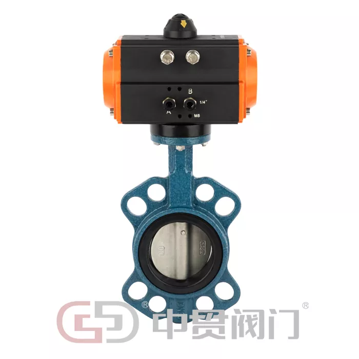 Valve de papillon pneumatique actionnée