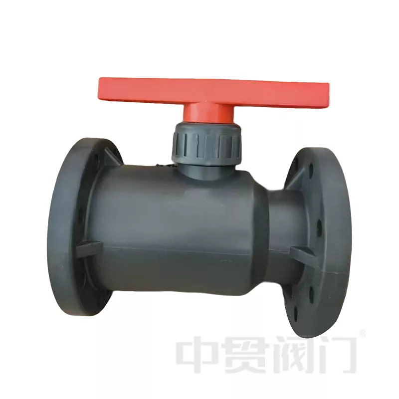Valve à billes de matériau en PVC